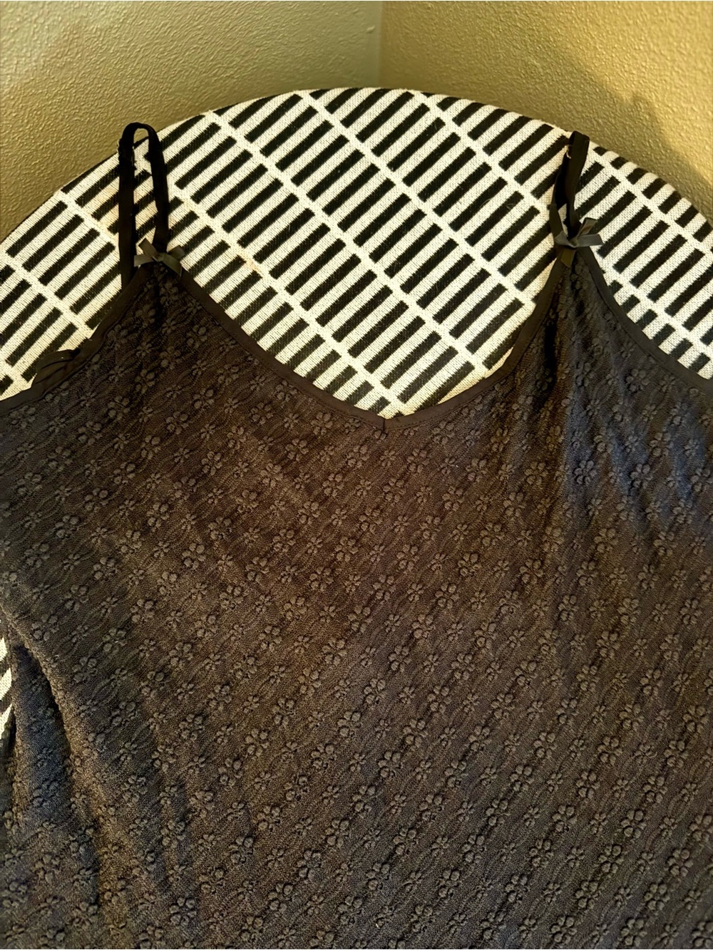 wild fable Black Floral Lace Camisole dress with low back